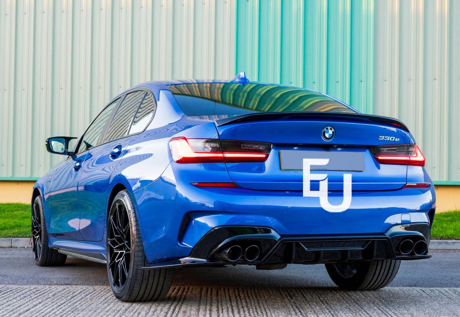 REAR BOOT SPOILER LIP WING BODY KIT FOR BMW 3 SERIES M3 G20 G80 18+ GLOSS BLACK