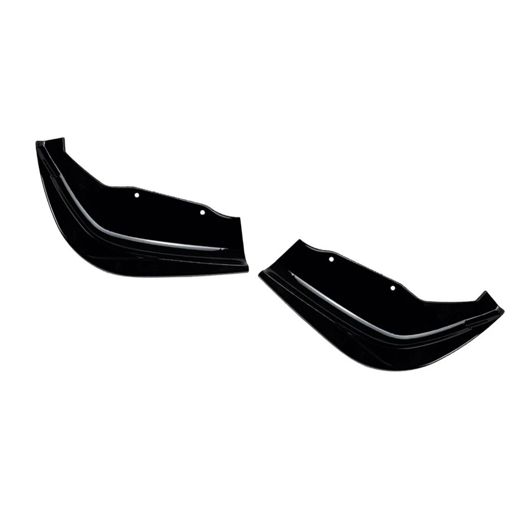 FOR BMW 1 SERIES F40 M SPORT REAR SIDE SPLITTER BUMPER DIFFUSER GLOSS BLACK 19+