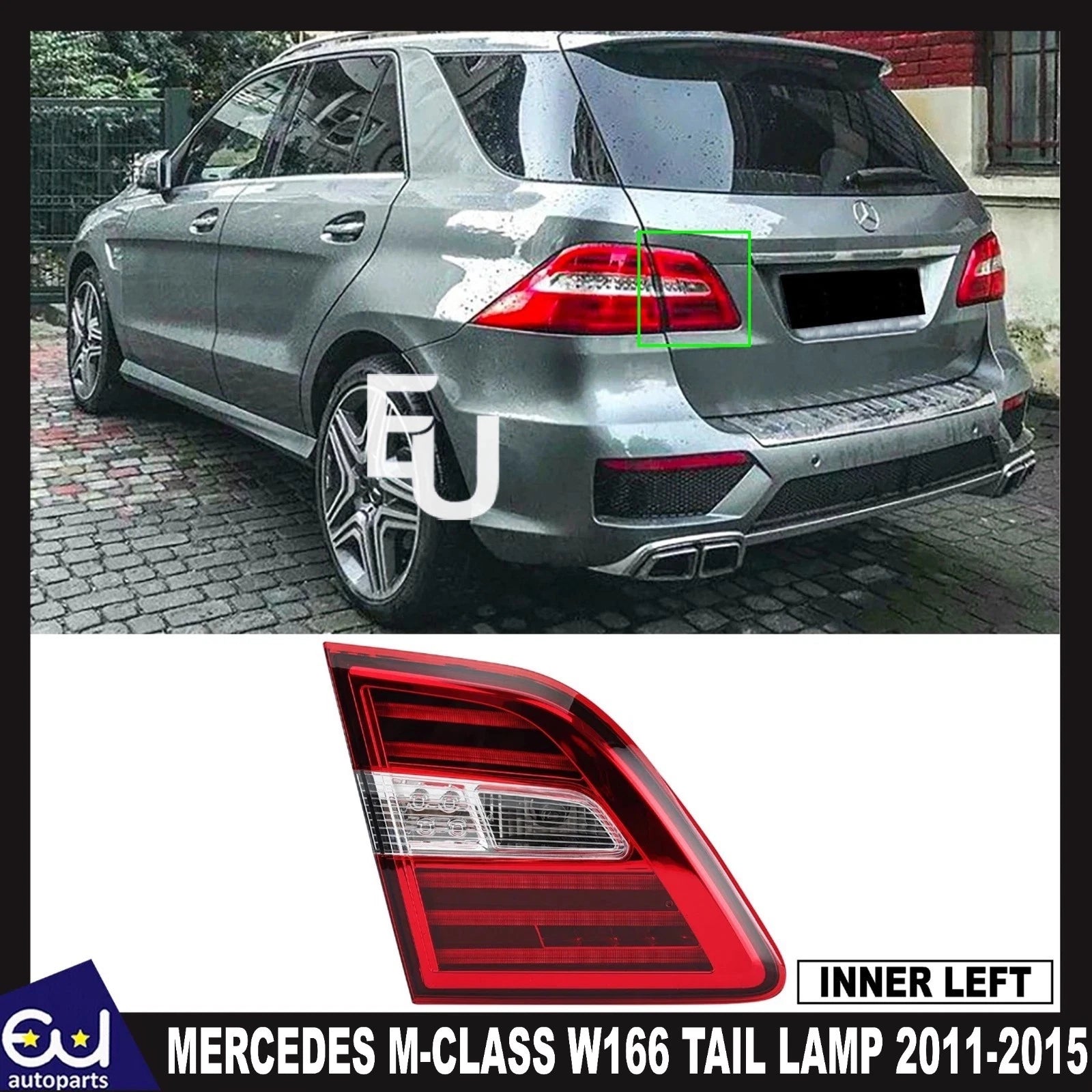 FOR MERCEDES BENZ M-CLASS W166 PRE-LCI LH SIDE INNER REAR TAIL LIGHT BRAKE LAMP