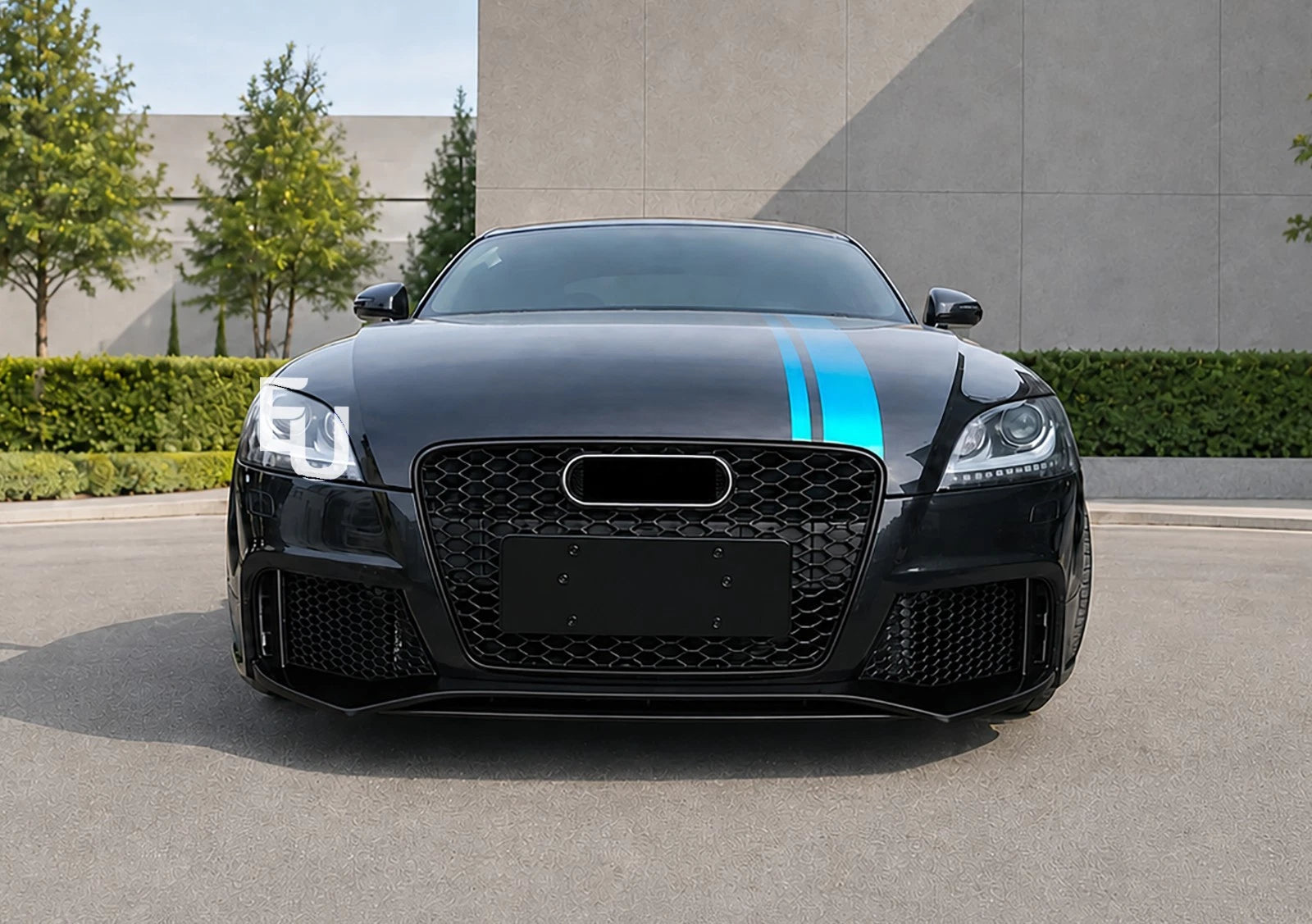 TTRS LOOK CONVERSION FRONT BUMPER BODY KIT FOR AUDI TT MK2 8J 07-14 W/GRILLE