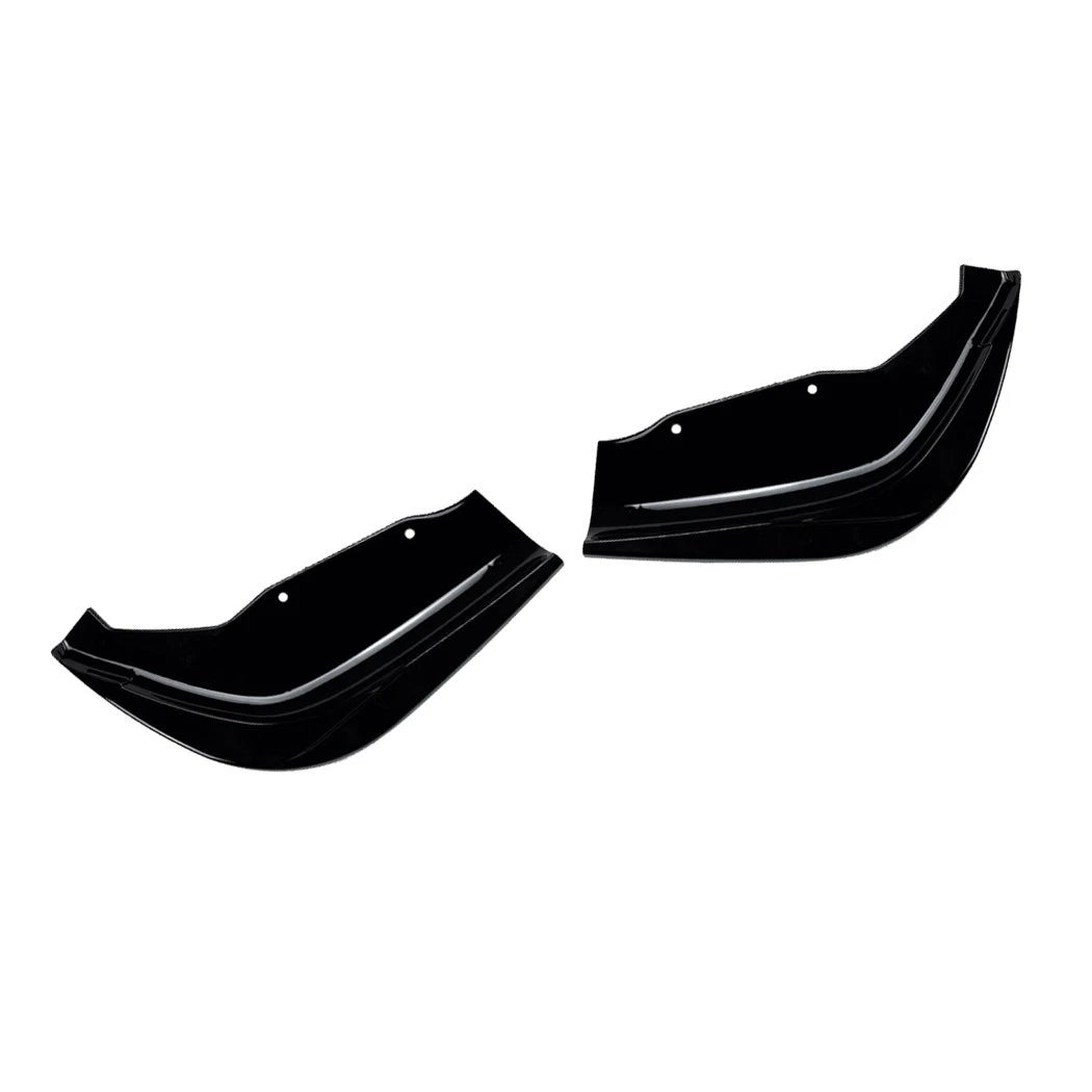 FOR BMW 1 SERIES F40 M SPORT REAR SIDE SPLITTER BUMPER DIFFUSER GLOSS BLACK 19+
