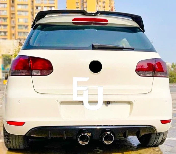 FOR VOLKSWAGEN GOLF MK6 R20 REAR BUMPER DIFFUSER LIP SPOILER 2008-2013