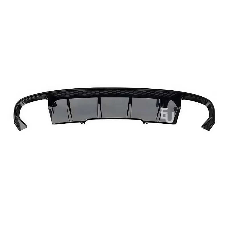 FOR AUDI A4 S4 B9 S LINE PRE-LCI REAR DIFFUSER TAILPIPES GLOSS BLACK 2015-2019