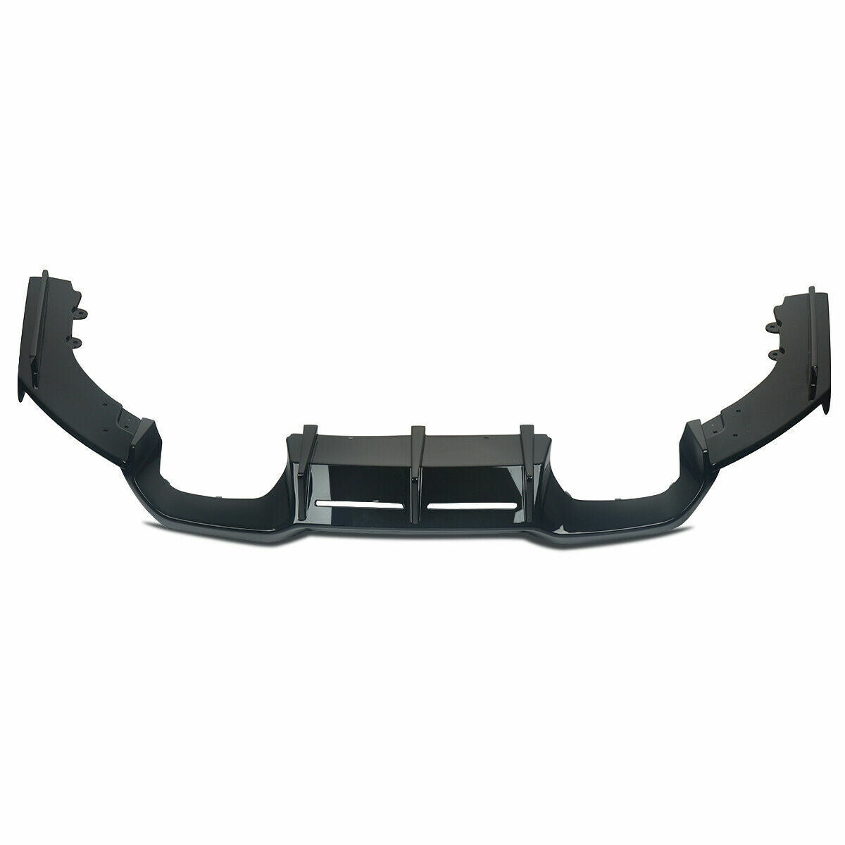 FOR BMW M2 F87 GLOSS BLACK REAR DIFFUSER SPLITTER VALANCE 3PC MTC STYLE 2015+