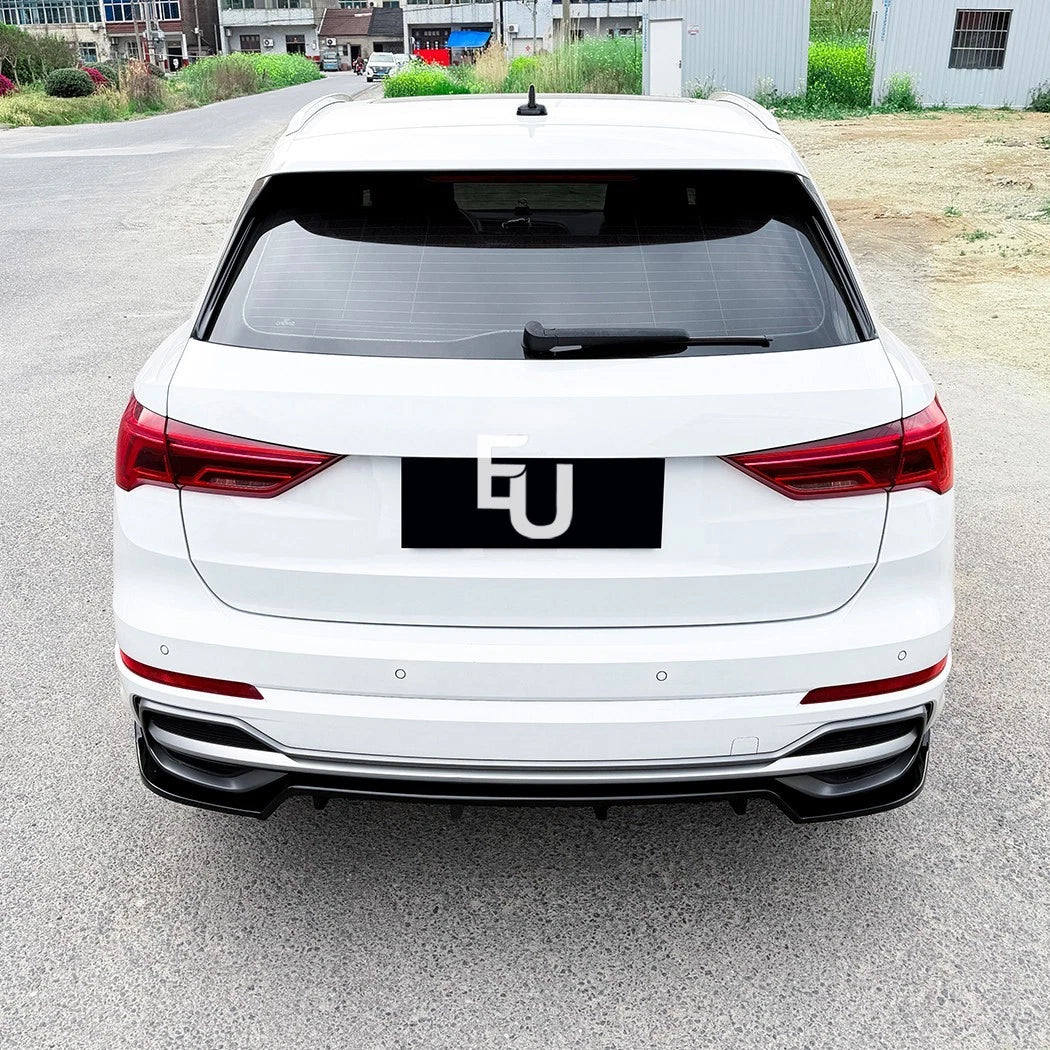 FOR AUDI Q3 SQ3 F3 SUV REAR BUMPER DIFFUSER SPLITTER SPOILER LIP 2019-2025