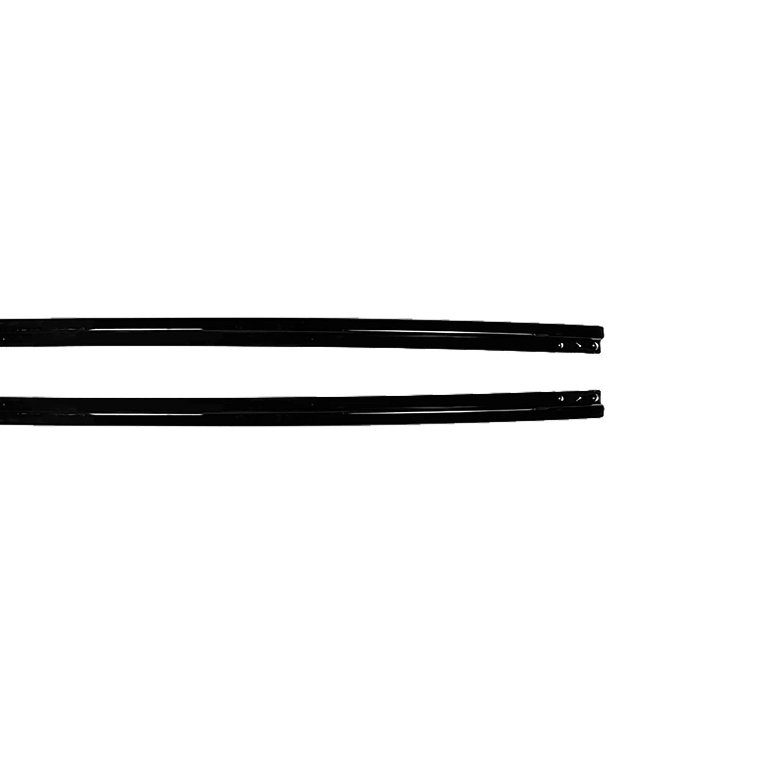 FOR AUDI A7 S LINE S7 C7 4G SIDE SKIRT EXTENSION BLADE LIP GLOSS BLACK 2010-2018