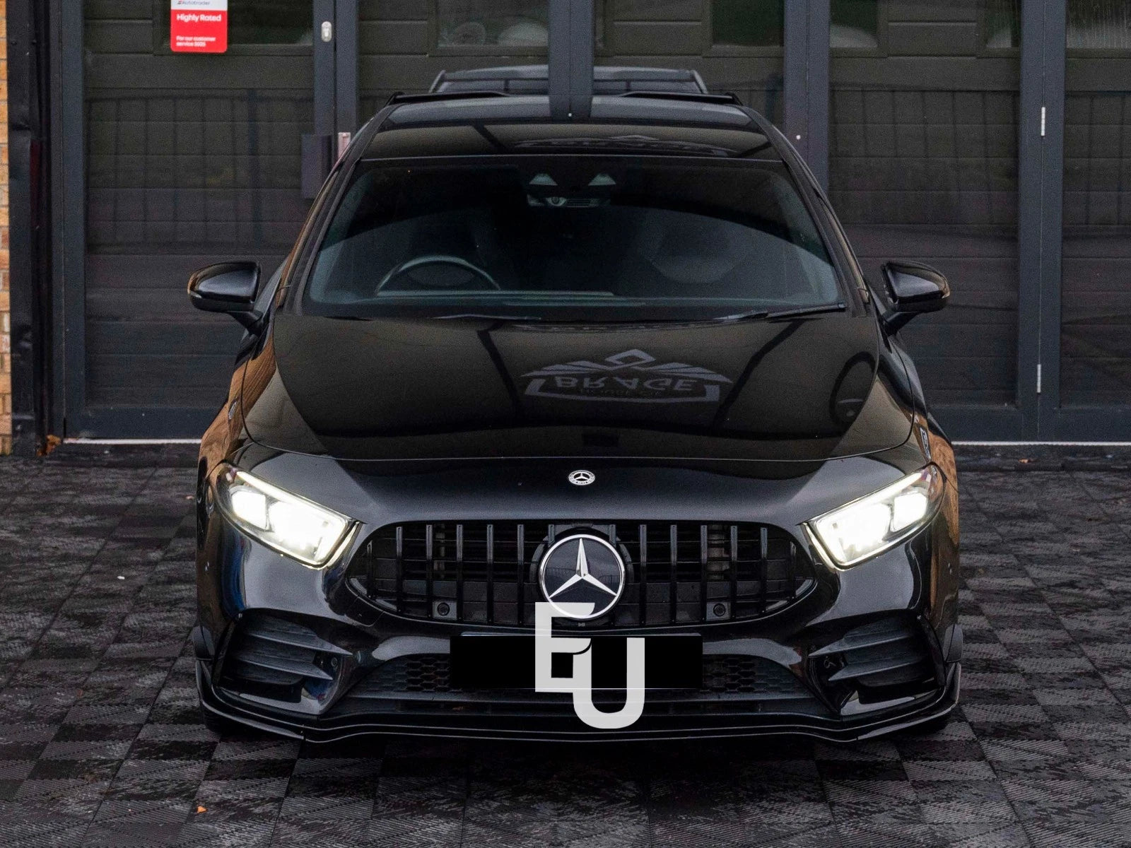 FOR MERCEDES A CLASS W177 AMG45 FRONT BUMPER SPLITTER AERO KIT FRONT CANARDS 19+