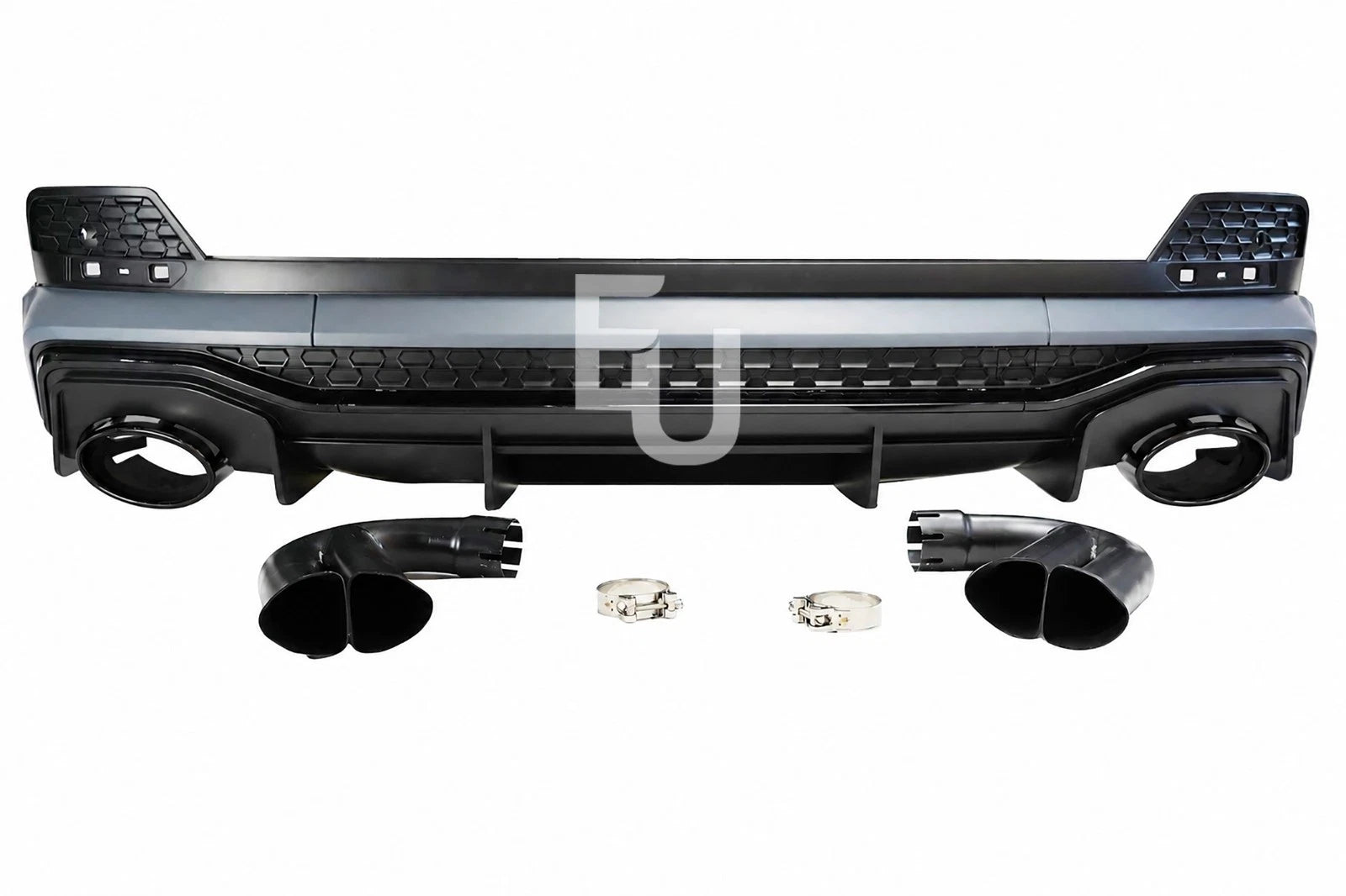 FOR AUDI Q3 F3 2.0 SPORTBACK S-LINE RSQ3 STYLE REAR DIFFUSER TAILPIPES 2019-2025