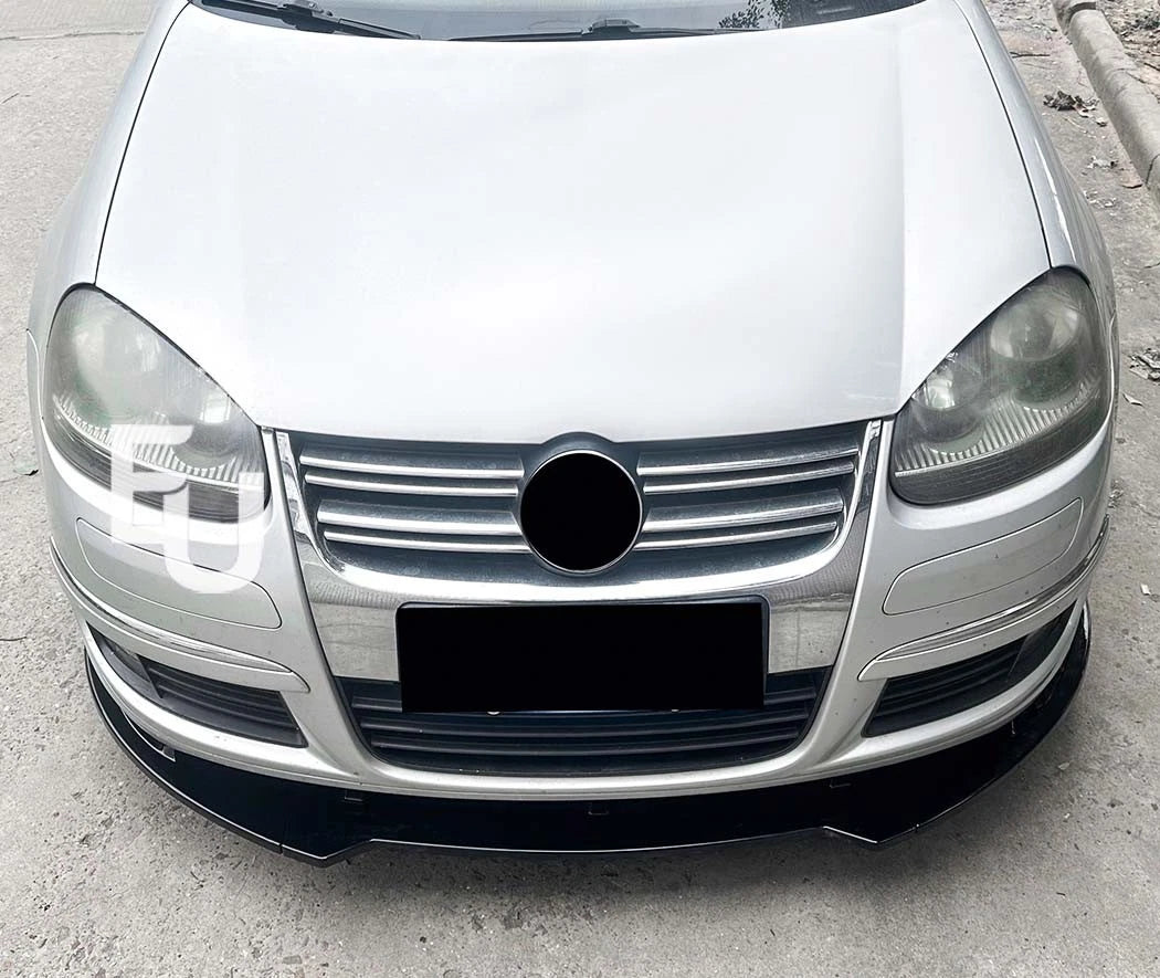 FOR VW GOLF MK5 GTI GTD TDI GLOSS BLACK FRONT SPLITTER SPOILER BODY KIT 03-2008