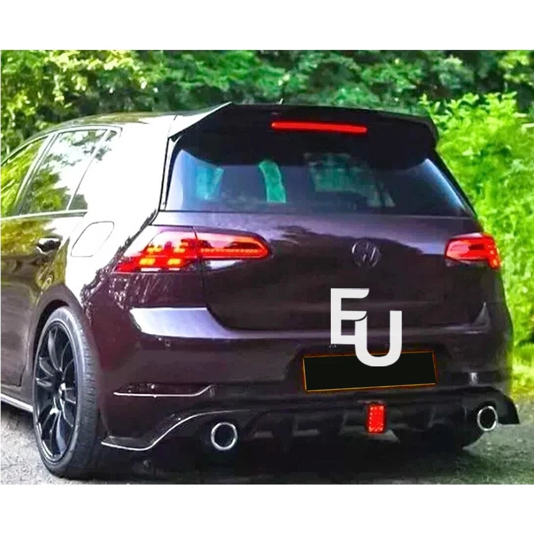 FOR VW Golf MK7.5 GTI GTD TSI TDI TCR STYLE REAR VALANCE DIFFUSER BODY KIT 16-20