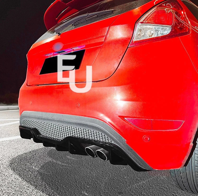 FOR FORD FIESTA ST LINE MK7 REAR DIFFUSER FRONT SPLITTER SKIRT BODY KIT 2012-17