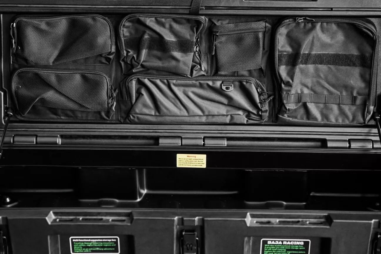 90 LITRE TOOL STORAGE CARGO CANVAS BAGS BOX ROOF RAILS RACK PLATFORM