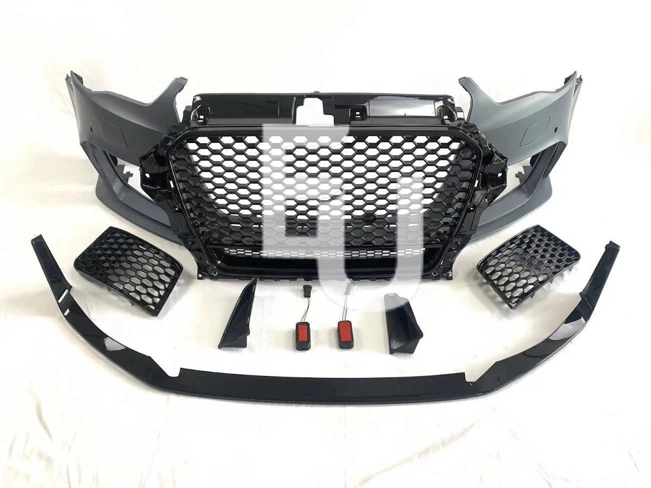 RS3 STYLE FRONT BUMPER CONVERSION KIT FOR AUDI A3 8V 2012-2016 HATCHBACK