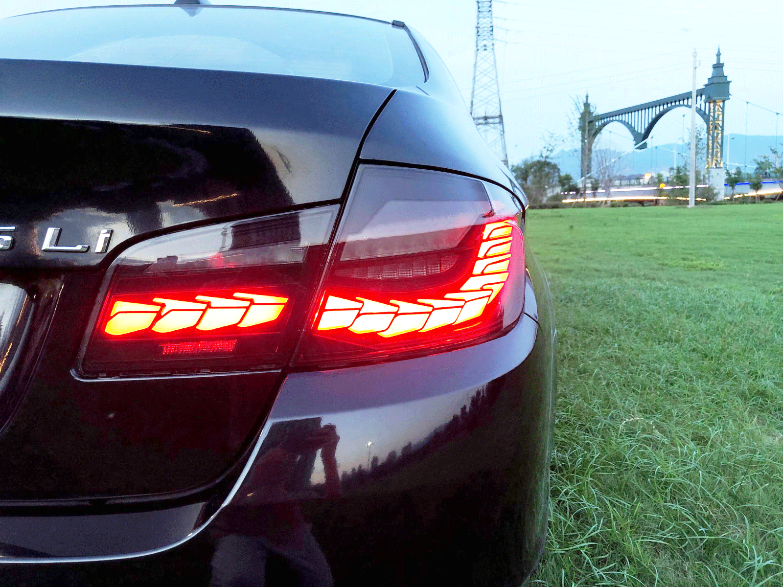 OLED SEQUENTIAL TAIL LIGHTS REAR LAMPS FOR 2009-2016 BMW 5 SERIES F10 F18 SMOKED