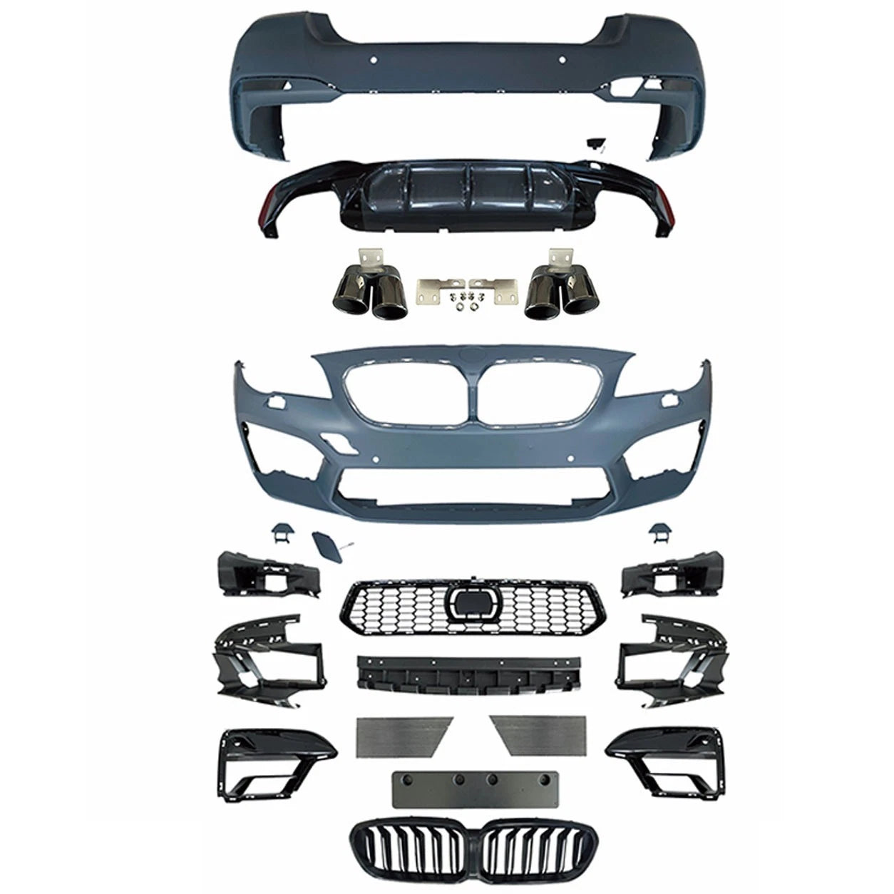 M5 F90 COMPETITION FRONT REAR BUMPER CONVERSION BODYKIT FOR BMW 5 SERIES F10
