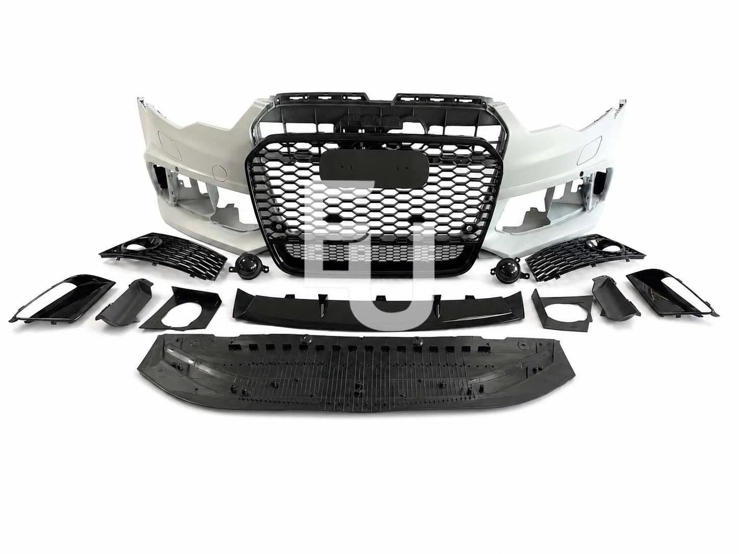RS6 LOOK FRONT BUMPER CONVERSION BODYKIT W/SPLITTER FOR AUDI A6 S6 C7 2011-2014