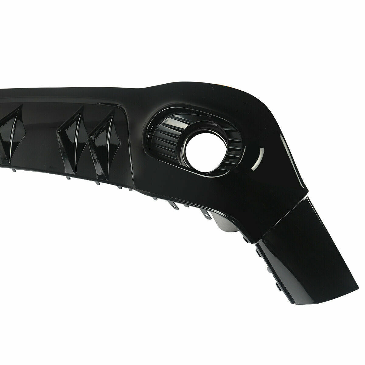 FOR MERCEDES A CLASS W177 AMG A35 A35S LOOK REAR DIFFUSER+TAILPIPES GLOSS BLACK