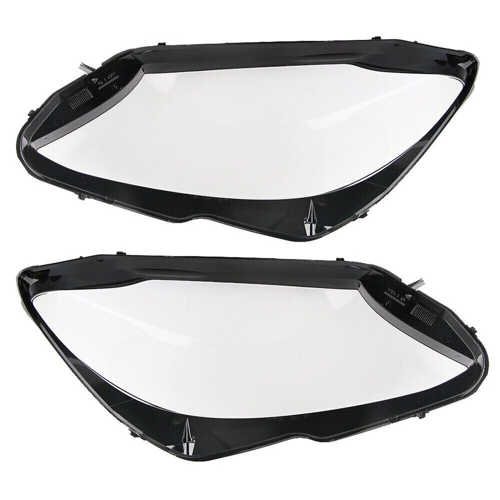 2X FRONT HEADLIGHT COVER LAMP LENS FOR MERCEDES-BENZ W205 C180 C200 C300 2015-18
