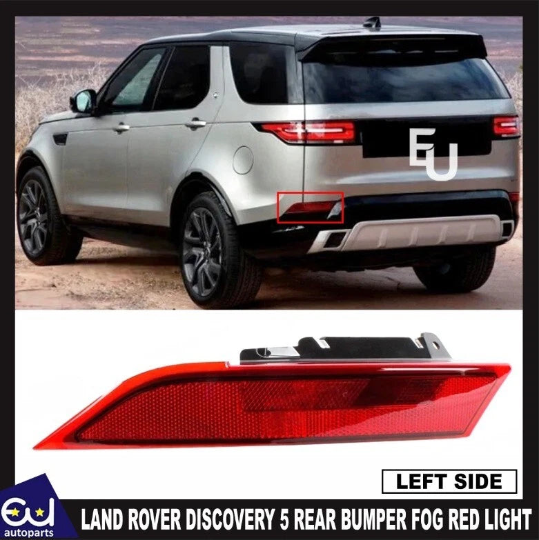 FOR LAND ROVER DISCOVERY 5 REAR FOG RED LIGHT LED LAMP LH LEFT BUMPER REFLECTOR