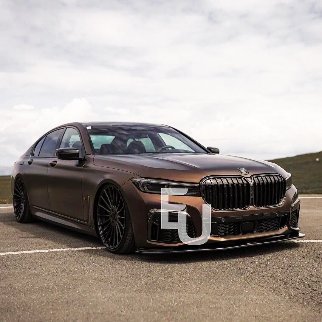 FOR BMW 7 SERIES 19+ G11 G12 LCI KIDNEY GRILL GRILLE GLOSS BLACK SINGLE SLAT