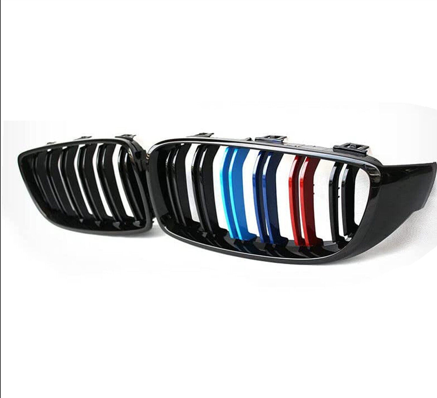 FOR BMW 4 COUPE CONVERTIBLE F32 F33 F36 F82 F80 DOUBLE BAR M4 GRILL GRILLE BLACK