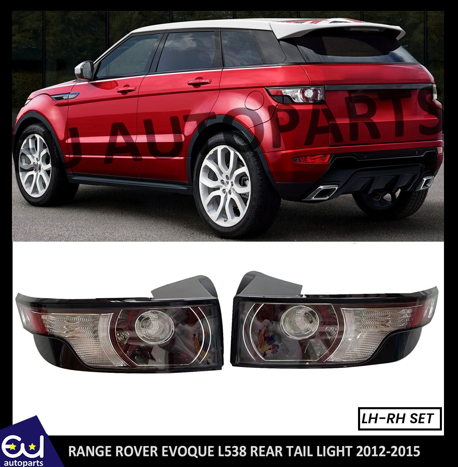 FOR LAND RANGE ROVER EVOQUE L538 REAR LEFT RIGHT PAIR SET TAIL LIGHT B