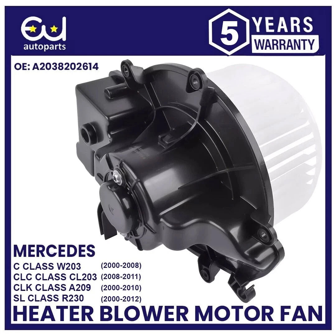HEATER BLOWER MOTOR FAN FOR MERCEDES C CLC CLK SL CLASS W203 CL203 C209 R230
