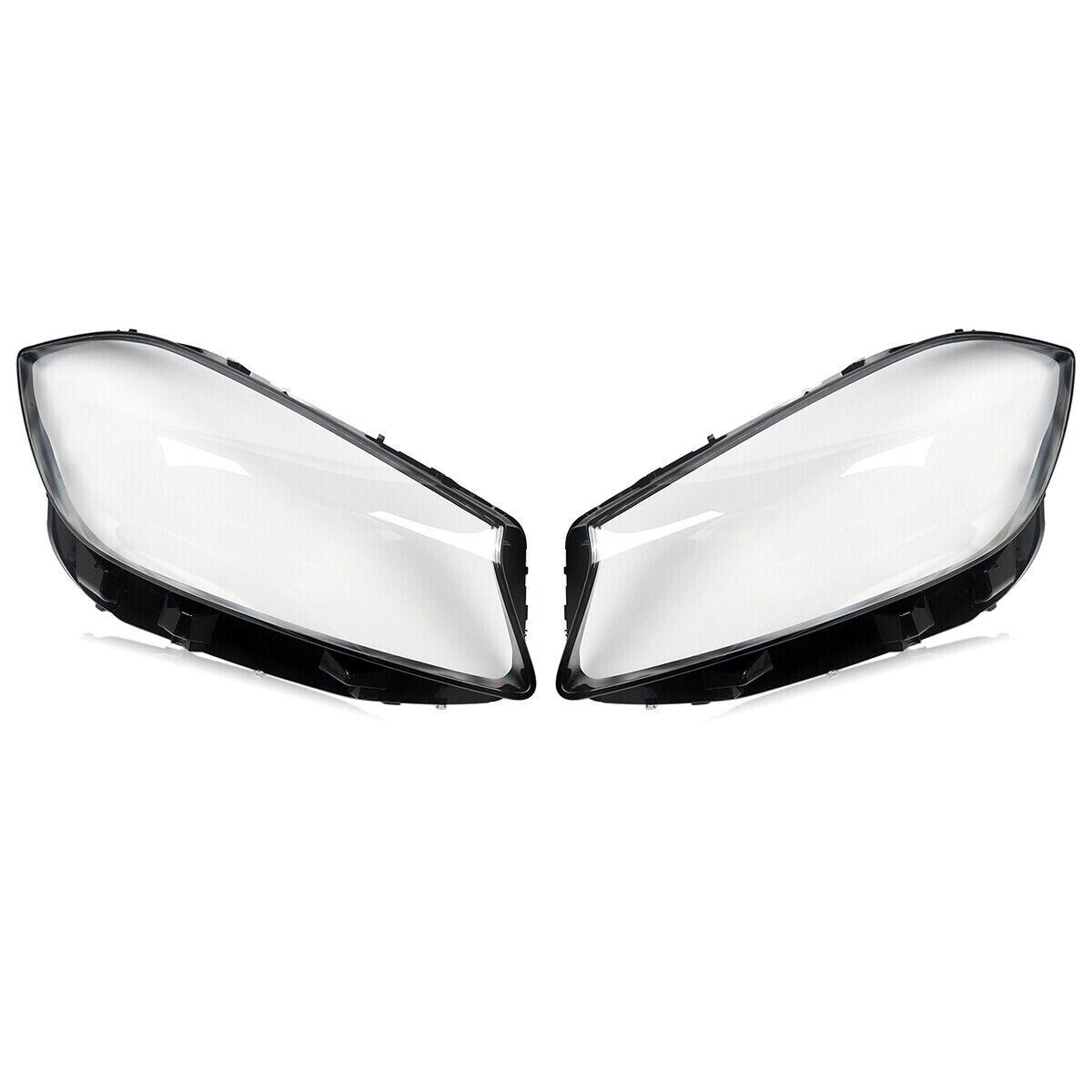 LEFT RIGHT HEADLIGHT LAMP LENS COVER SHELL FOR MERCEDES-BENZ A-CLASS W176 16-18