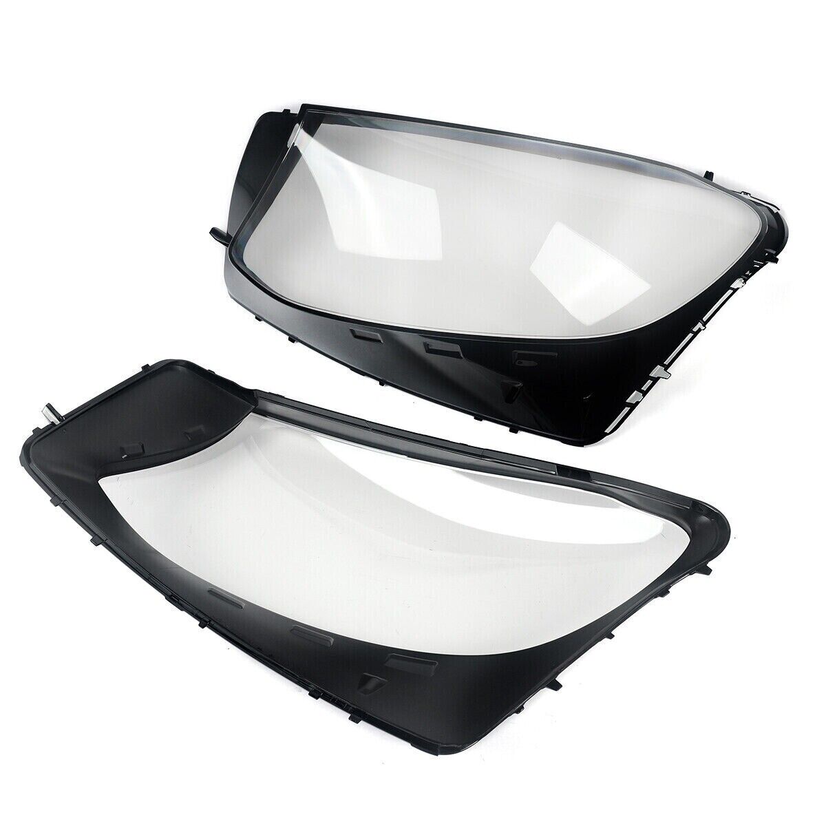 FOR MERCEDES BENZ GLC X253/C253 2015-19 HEADLIGHT GLASS LENS COVER L+R PAIR NEW