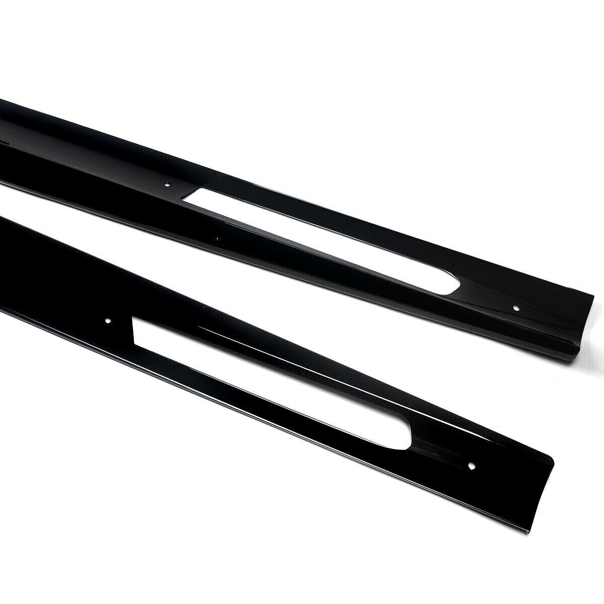 FOR BMW 4 SERIES G22 G23 M SPORT SIDE SKIRT EXTENTION LIP GLOSS BLACK 2020+