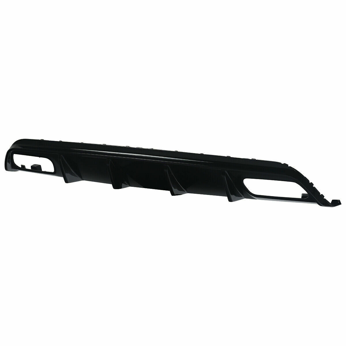 FOR MERCEDES A CLASS W176 AMG A45 LOOK REAR DIFFUSER SPLITTER GLOSS BLACK 12-18