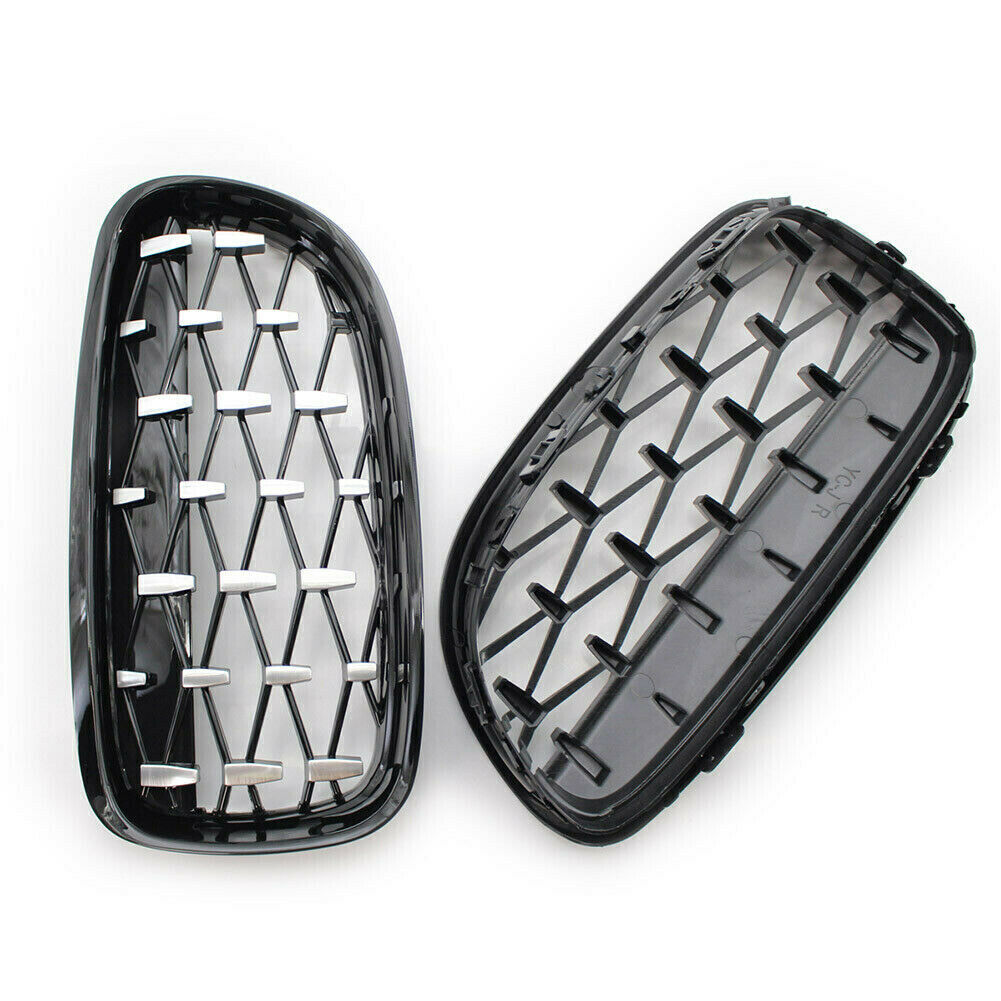 FOR BMW 3 SERIES E90 E91 SEDAN DIAMOND FRONT KIDNEY GRILL GRILLE FACELIFT 09-12