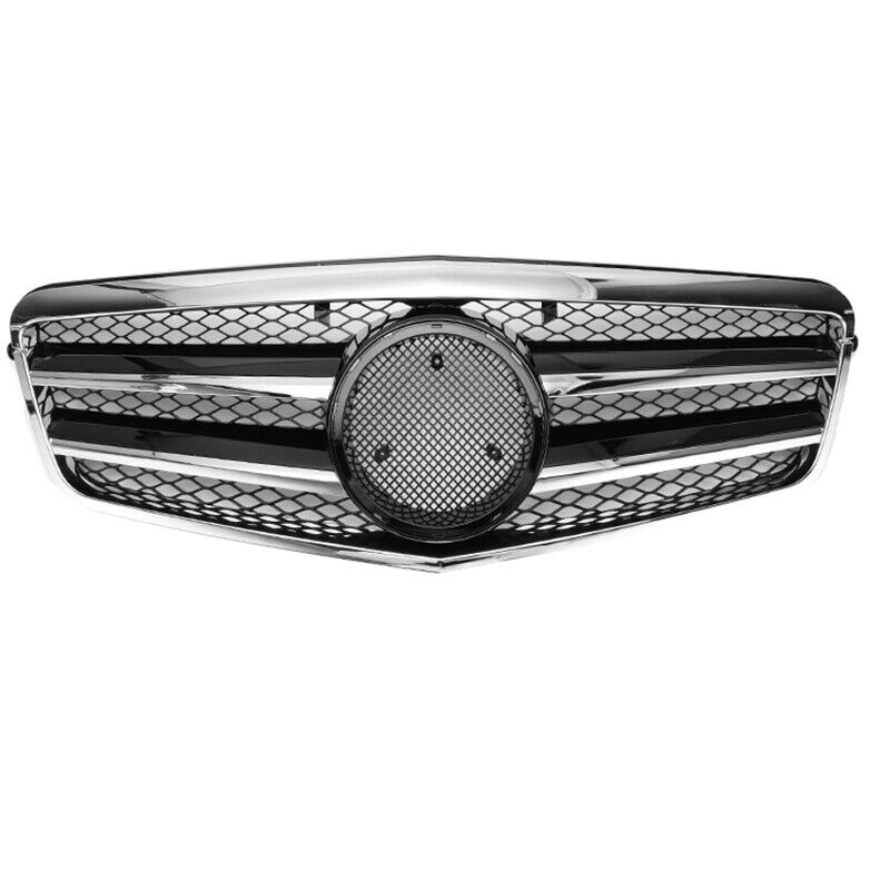 FOR MERCEDES W212 E-CLASS SALOON ESTATE BLACK CHROME GRILL GRILLE E63 AMG 09-13