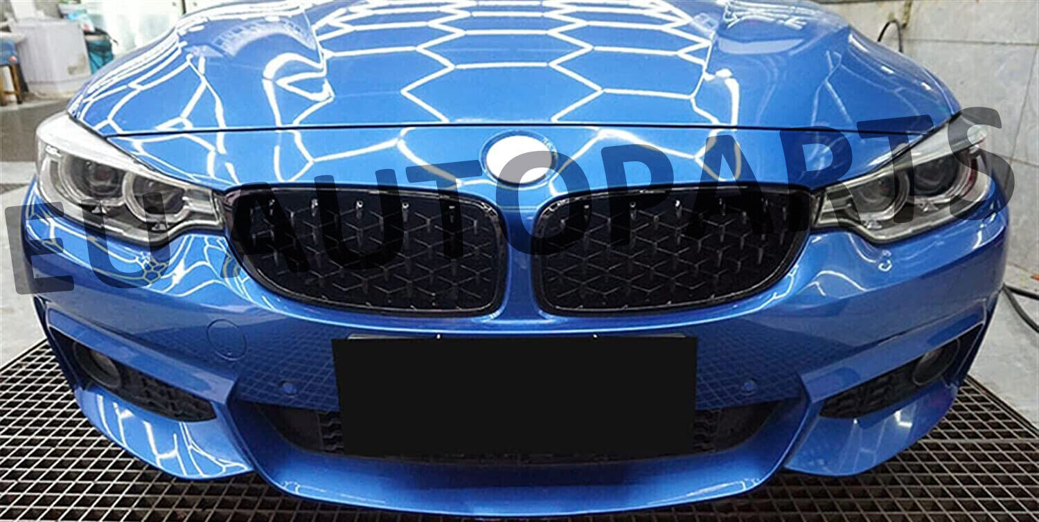 FOR BMW 4 SERIES F32 F36 F33 F82 FRONT GRILLE GRILL GLOSS BLACK DIAMOND 14-2020