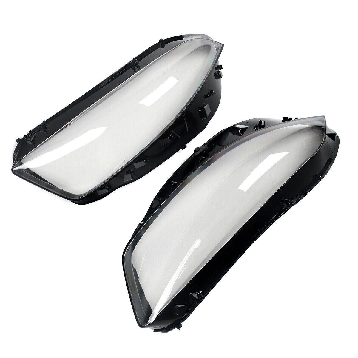 FOR MERCEDES-BENZ A CLASS W177 HEADLIGHT LENS COVER LEFT RIGHT SIDE + MANUAL