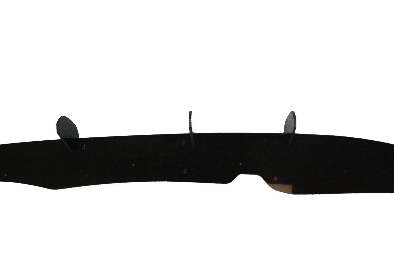FOR VW POLO MK6 AW GTI R LINE REAR BLADE FIN DIFFUSER SPOILER GLOSS BLACK 2018+
