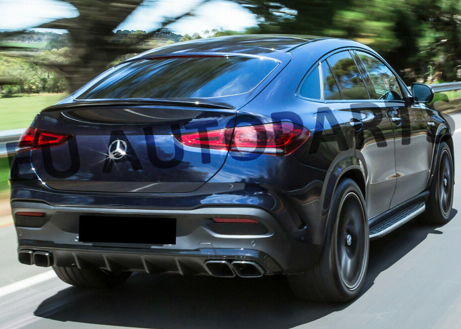 FOR MERCEDES GLE CLASS C167 COUPE REAR BOOT SPOILER TRUNK LIP CARBON LOOK 2019+