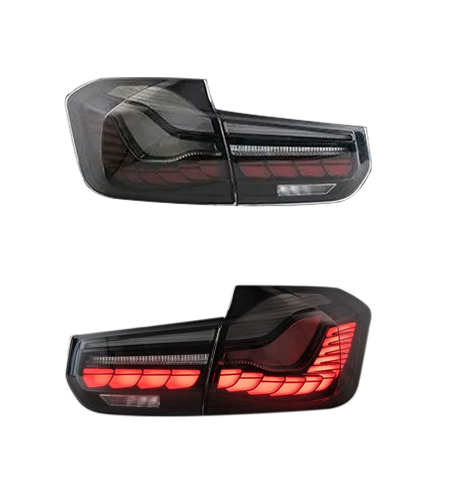 LED TAIL LIGHT SMOKED FOR BMW M3 SERIES F30 F35 F80 SEDAN 2012-18 REAR LAMP SET