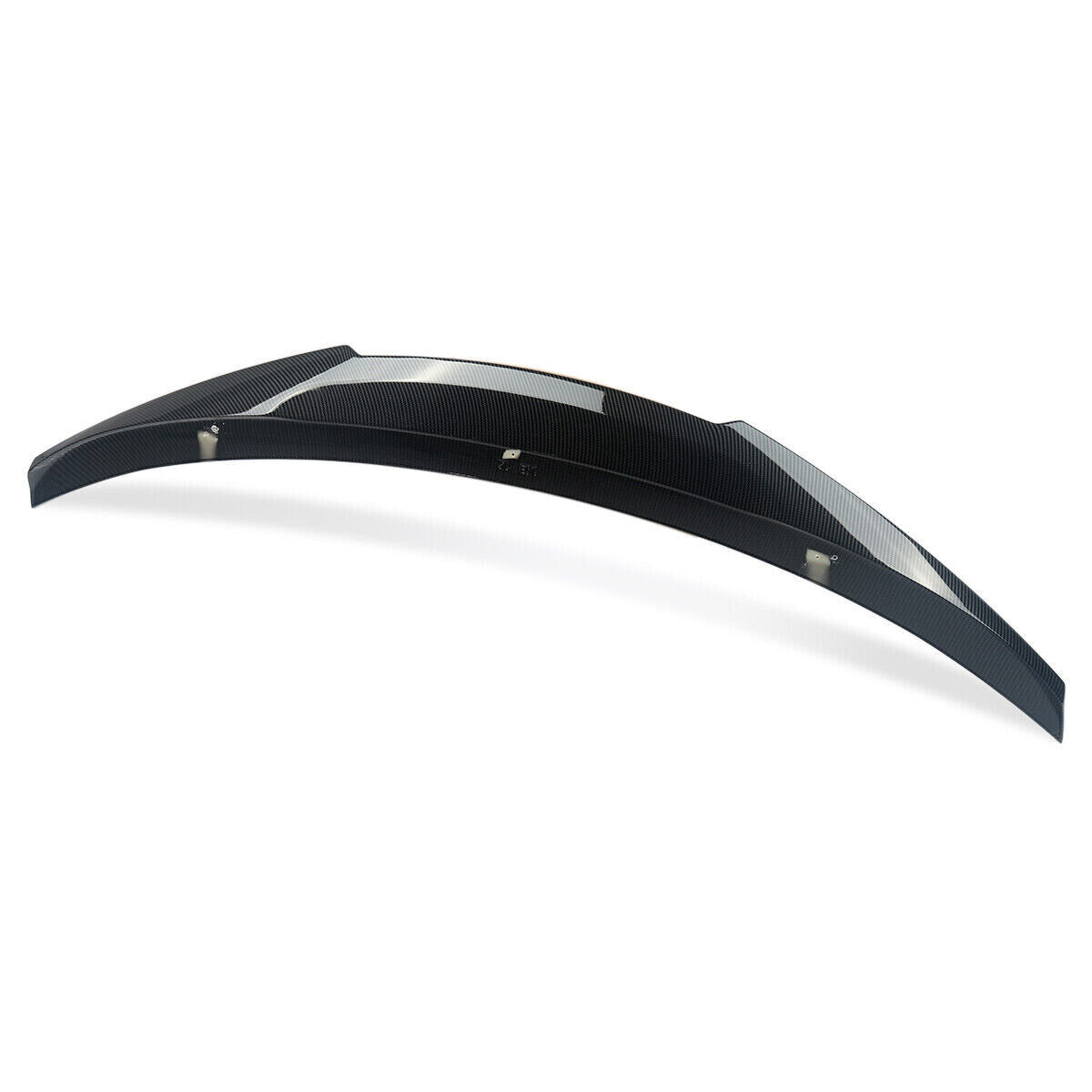 FOR BMW 3 SERIES E90 M SPORT V STYLE REAR TRUNK BOOT SPOILER LIP CARBON LOOK FIT