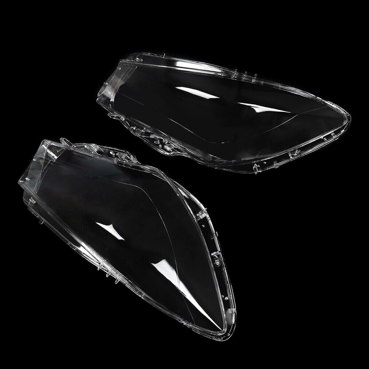 PAIR HEADLIGHT LENS HEADLAMP COVER FOR MERCEDES CLA CLASS W117 C117 2014-2016