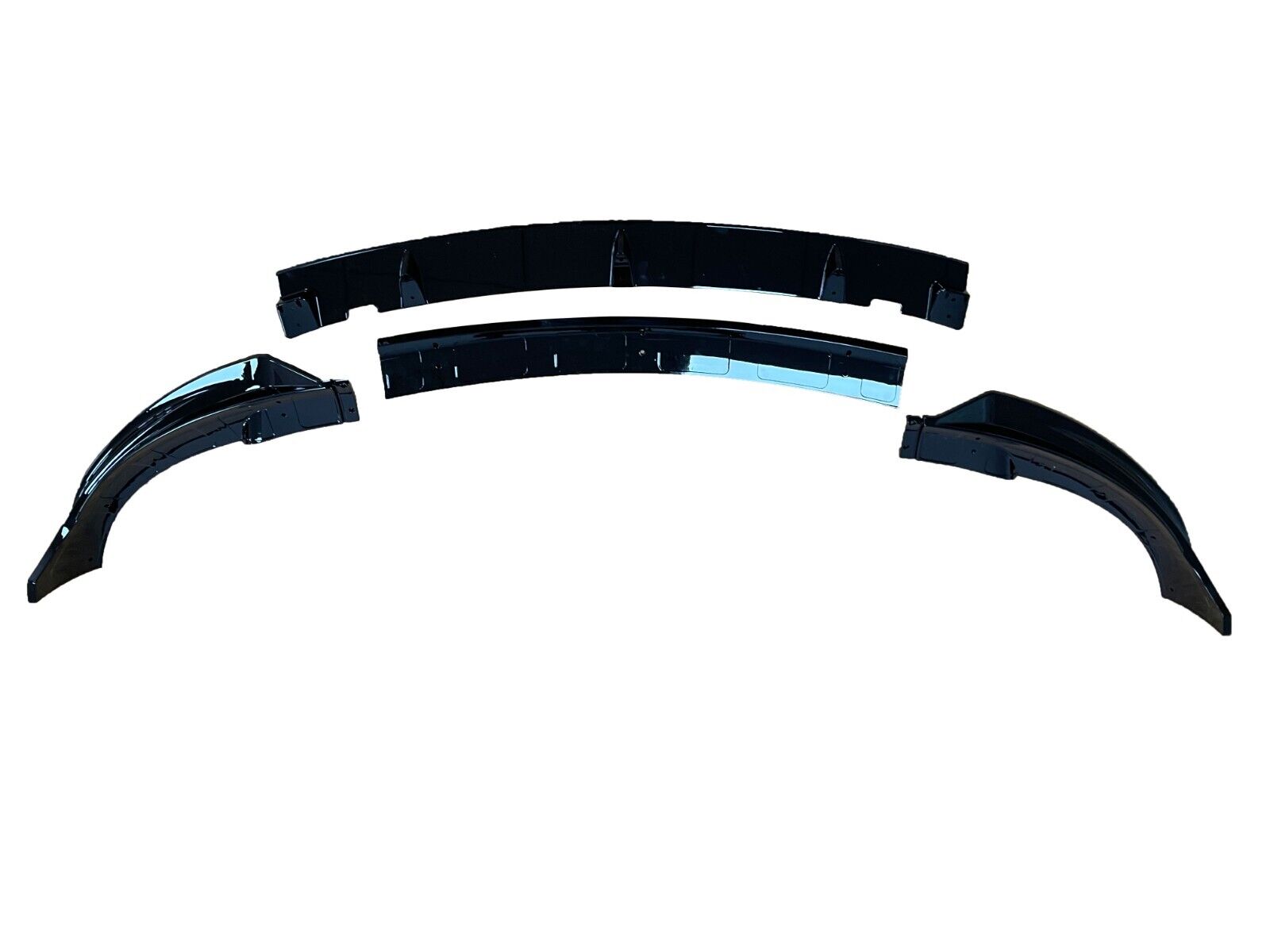 FOR TESLA MODEL Y FRONT BUMPER SPLITTER LIP SPOILER GLOSS BLACK 2020-2023
