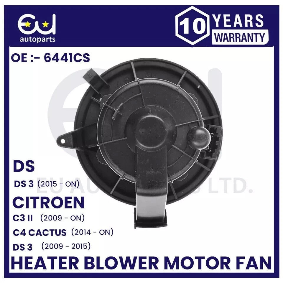 HEATER BLOWER MOTOR FAN FOR CITROEN DS3 C3 II 2 C4 CACTUS LHD & RHD OEM QUALITY