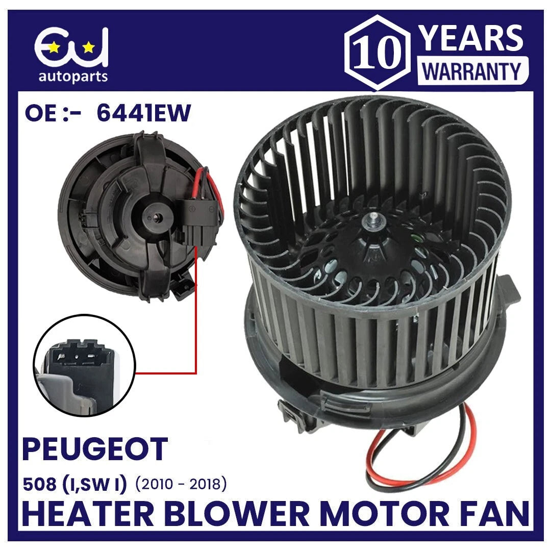HEATER BLOWER MOTOR FAN FOR PEUGEOT 508 SW MK1 10-18 RHD 1.6 2.0 2.2 HDI 6441EW