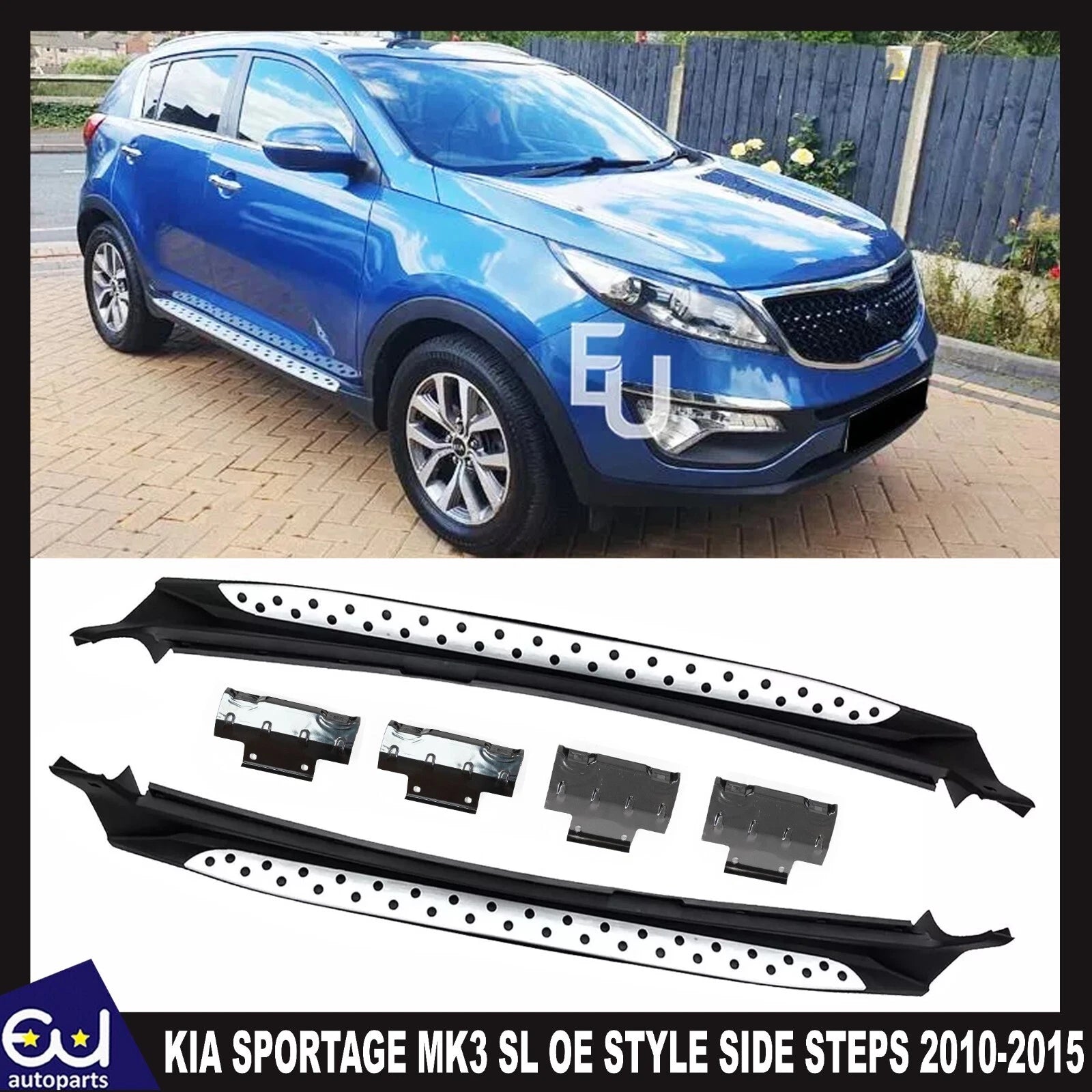 FOR KIA SPORTAGE MK3 SL 2011-2015 RUNNING BOARDS SIDE STEPS ORIGINAL OE STYLE