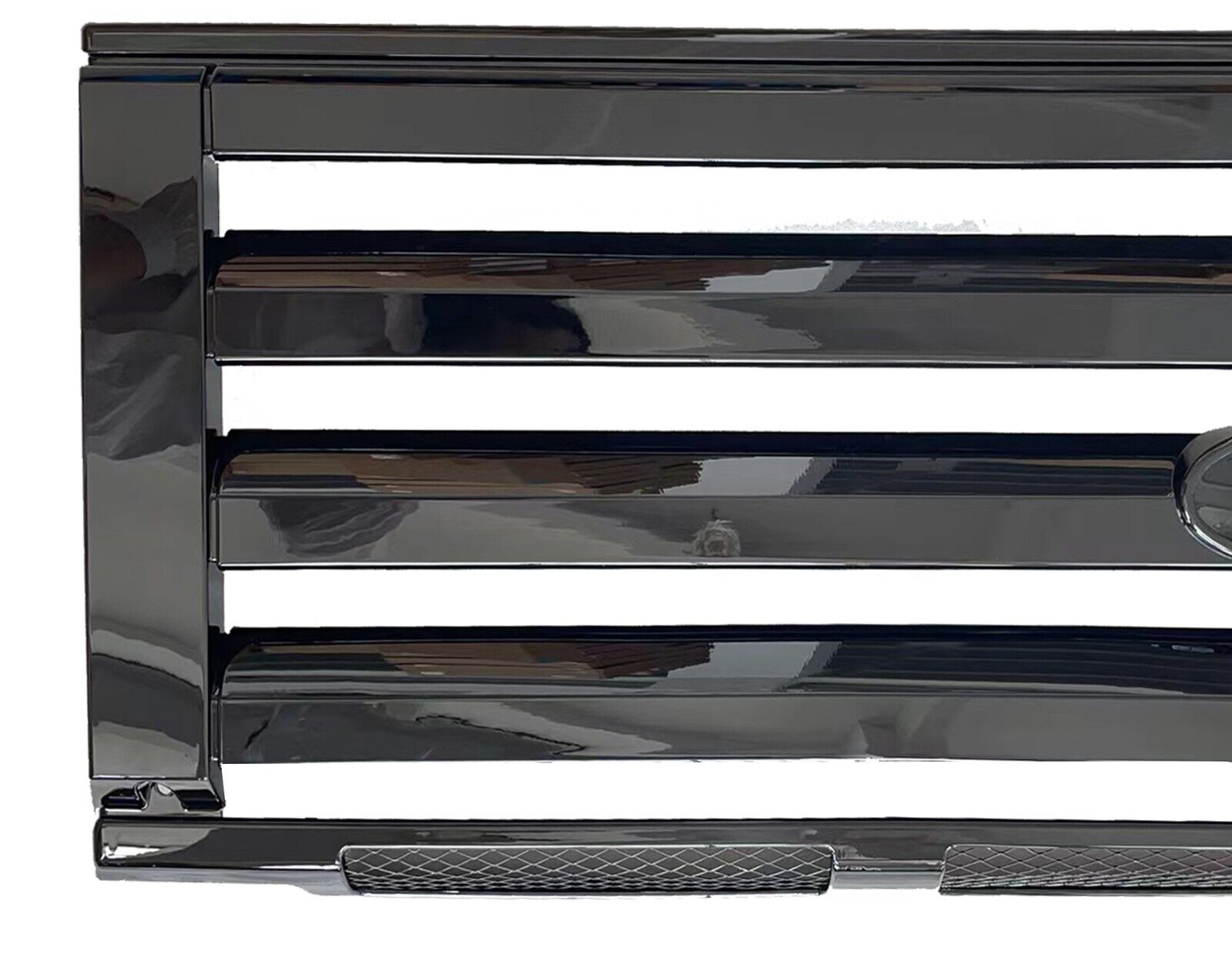 For Land Rover Defender Front Grille & Headlamp Cases SVX Style Gloss Black