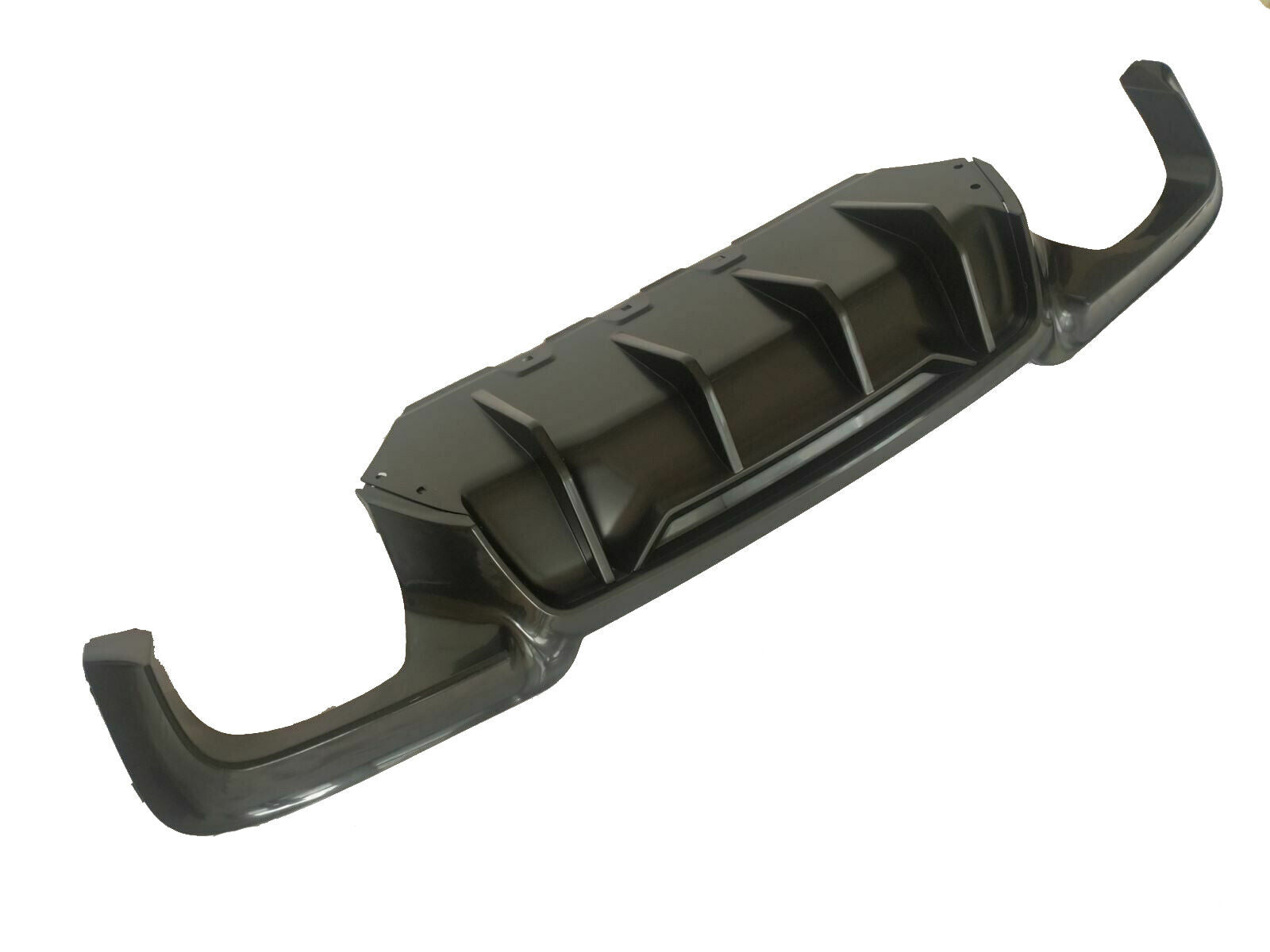 FOR BMW 5 SERIES F10 REAR BUMPER DIFFUSER MSPORT SPLITTER VALANCE GLOSS BLACK