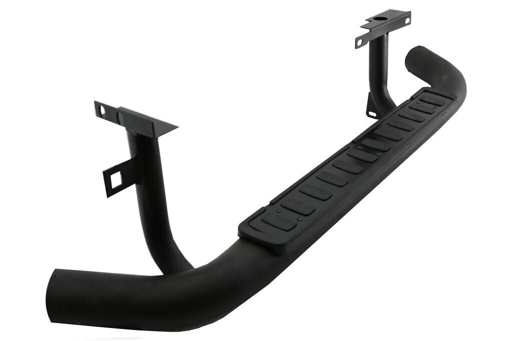 SIDE STEPS RUNNING BOARD FOR LAND ROVER DEFENDER 90 L316 FIRE & ICE STYLE BLACK