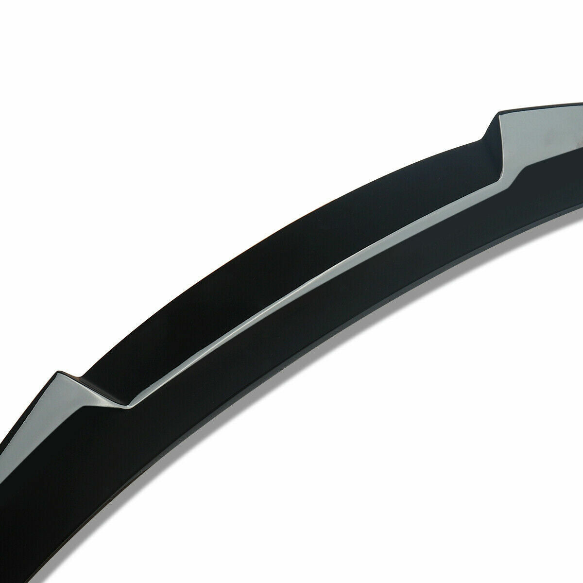 FOR BMW 4 SERIES F33 F83 M4 V STYLE REAR TRUNK BOOT LIP SPOILER 13+ GLOSS BLACK