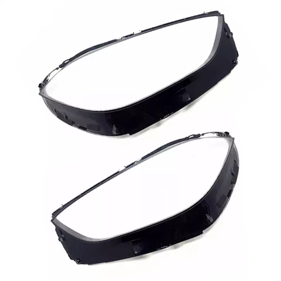 FOR MERCEDES C CLASS W206 PAIR LEFT RIGHT SIDE HEADLIGHT LENS COVER HEADLAMP 21+