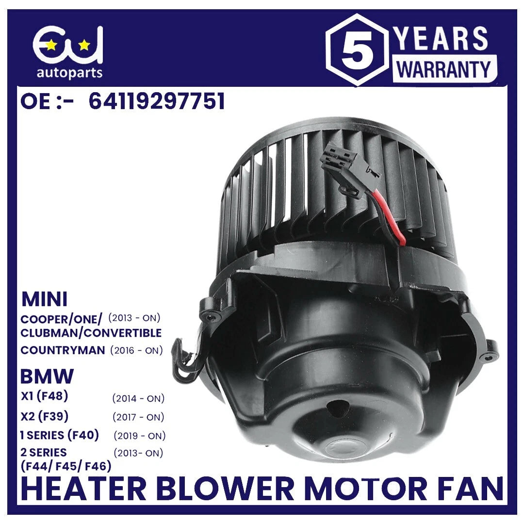 HEATER BLOWER MOTOR FAN FOR BMW 1 2 SERIES X1 X2 F45 F46 F48 F39 F49 MINI COOPER